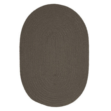 Gray Colonial Mills Boca Raton Oval Rugs Braided Rugs Made in the USA