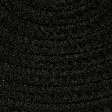 Black Colonial Mills Boca Raton Oval Rugs Braided Rugs Made in the USA