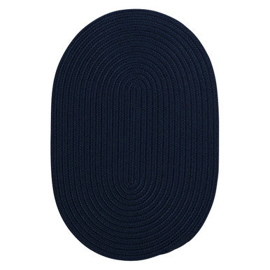 Navy Colonial Mills Boca Raton Oval Rugs Braided Rugs Made in the USA