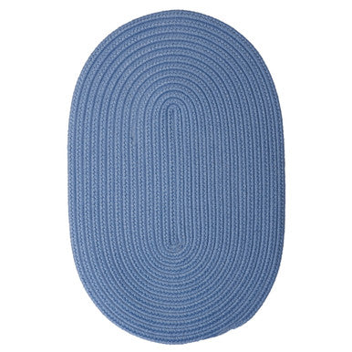 Blue Ice Colonial Mills Boca Raton Rugs Oval Braided Rugs Made in the USA