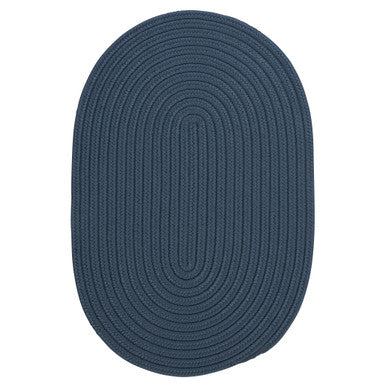 Lake Blue Colonial Mills Boca Raton Oval Rugs Braided Rugs Made in the USA