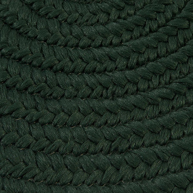 Dark Green Colonial Mills Boca Raton Oval Rugs Braided Rugs Made in the USA