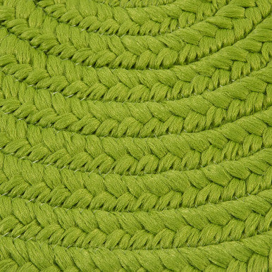 Bright Green Colonial Mills Boca Raton Oval Rugs Braided Rugs Made in the USA