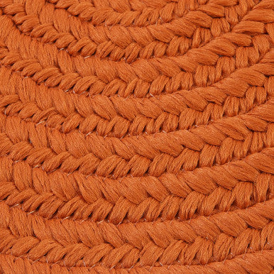 Rust Colonial Mills Boca Raton Oval Rugs Braided Rugs Made in the USA