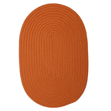 Rust Colonial Mills Boca Raton Oval Rugs Braided Rugs Made in the USA