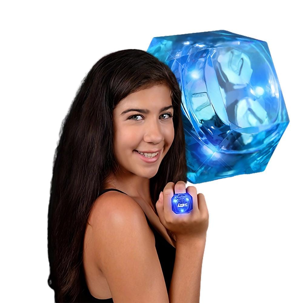 Huge Gem Ring Blue Diamond