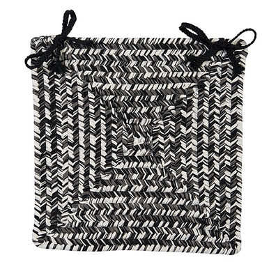 Blacktop Colonial Mills Catalina Chair Pads Braided Chair Pads Made in the USA