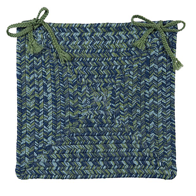 Deep Sea Colonial Mills Catalina Chair Pads Braided Chair Pads Made in the USA