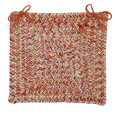Fireball Colonial Mills Catalina Chair Pads Braided Chair Pads Made in the USA