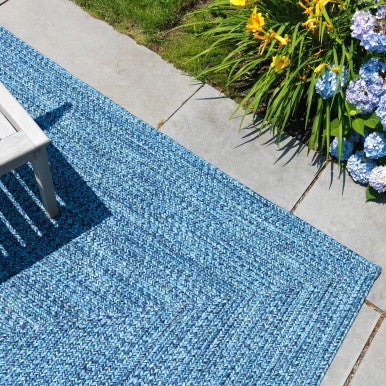 Catalina Rectangle Rugs. Braided Indoor / Outdoor Patio Rugs Made in the USA by Colonial Mills