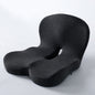 Memory Foam Integrated Seat & Back Cushion – Student, Office Chair & Car Lumbar Support Pad