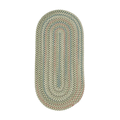 Moss Yellow Colonial Mills Colgate Multi Runners. Traditional space-dyed braided runner rugs made in the USA