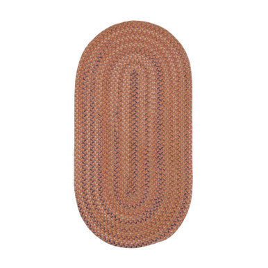 Rusted Red Colonial Mills Colgate Multi Runners. Traditional space-dyed braided runner rugs made in the USA