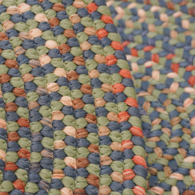 Bluegrass Colonial Mills Colgate Multi Runners. Traditional space-dyed braided runner rugs made in the USA