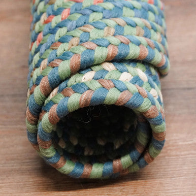 Bluegrass Colonial Mills Colgate Multi Runners. Traditional space-dyed braided runner rugs made in the USA