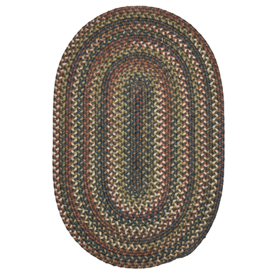 Gray Colonial Mills Cedar Cove Oval Rugs Braided Rugs Made in the USA