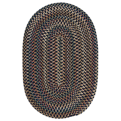 Navy Colonial Mills Cedar Cove Oval Rugs Braided Rugs Made in the USA
