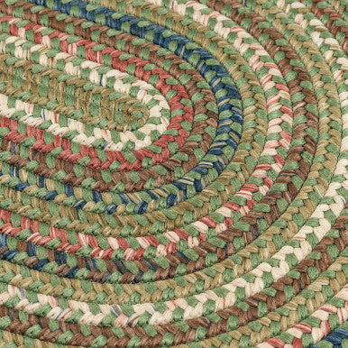 Olive Colonial Mills Cedar Cove Oval Rugs Braided Rugs Made in the USA