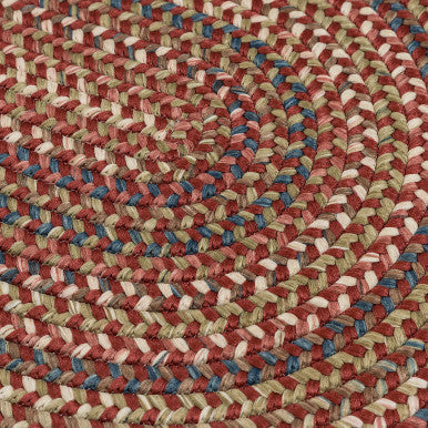 Rust Colonial Mills Cedar Cove Oval Rugs Braided Rugs Made in the USA