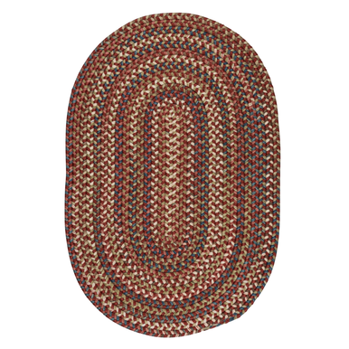 Rust Colonial Mills Cedar Cove Oval Rugs Braided Rugs Made in the USA