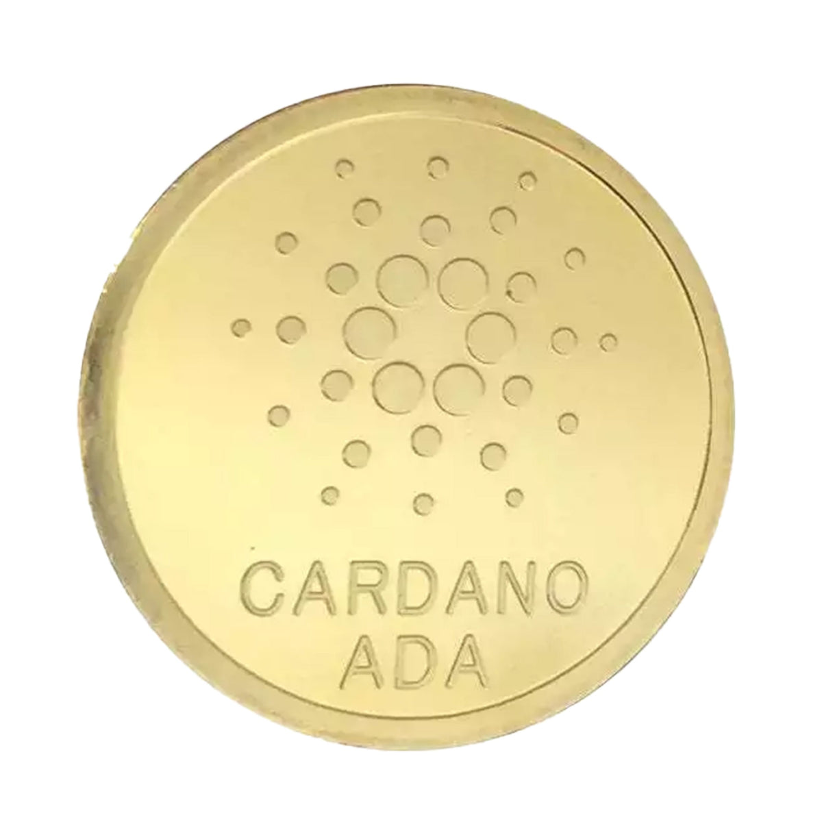 Cardano ADA Technology Blockchain Crypto Gold Plated Coin