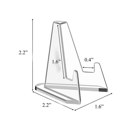 Clear Acrylic Triangular Easel Display Stand