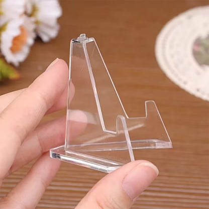Clear Acrylic Triangular Easel Display Stand
