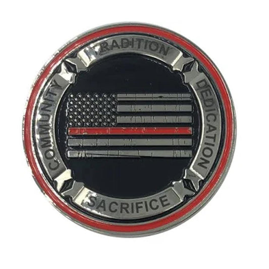 Core Values Thin Red Line Fire Fighter Commemorative Coin