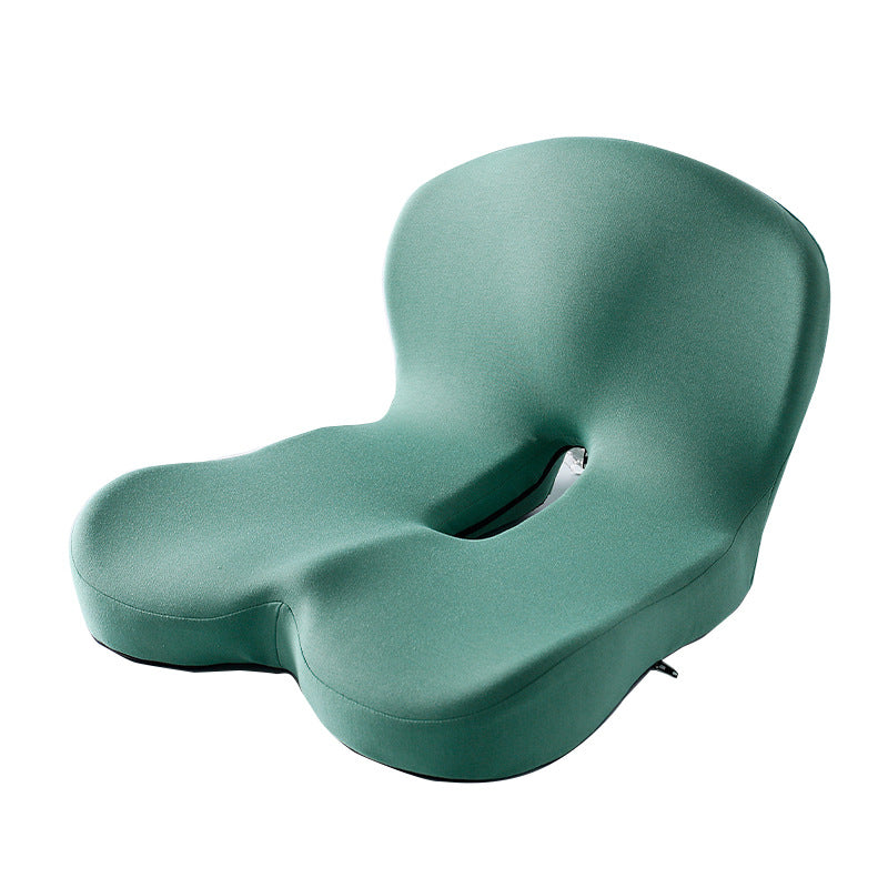 Memory Foam Integrated Seat & Back Cushion – Student, Office Chair & Car Lumbar Support Pad