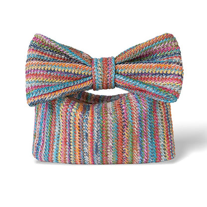 Bow knot grass woven handbag small bag hand-held bag