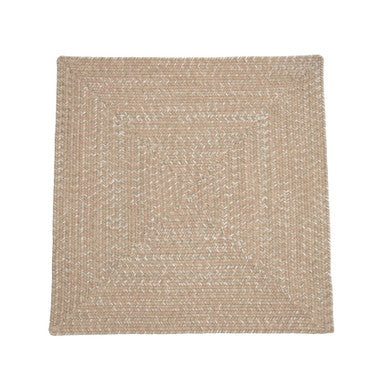 Beige Oak Colonial Mills Bridgeport Tweed Square Rugs. Braided Rugs Made in the USA