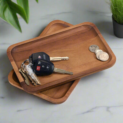 Rectangular Plates, medium - Kalmar Home acacia wood plate