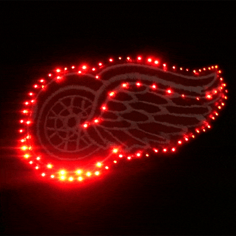 Detroit Red Wings Flashing Fiber Optic Cap