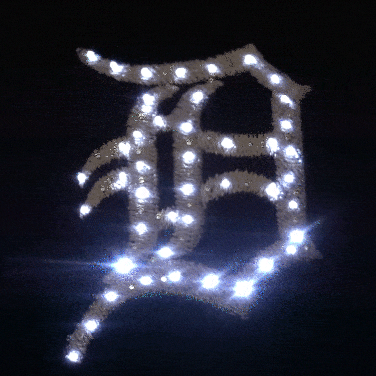 Detroit Tigers Flashing Fiber Optic Baseball Cap