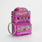 Mini fruit machine keychain pendant spinning machine game slot machine slot machine small toy lucky draw decoration