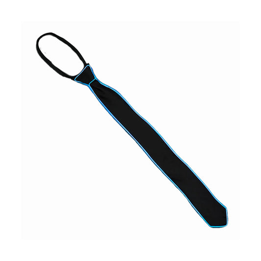 EL Blue Wire Necktie Night Festival Fashion