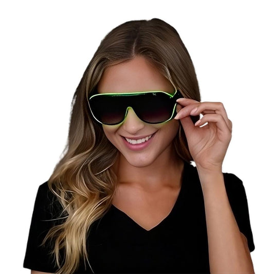 Electro Luminescent Banray Sunglasses Green
