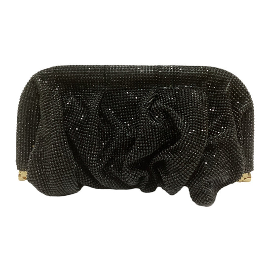 French style sparkling diamond cloud dumpling dinner party water diamond wrinkled chain clip crossbody handbag for women