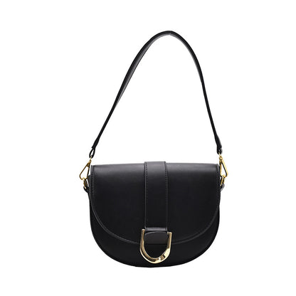 Mirco Creative Small Shoulder handbag Microfiber Synthetic Leather Saddle Bags Versatile Luxury Designer Crossbody Bag for Women