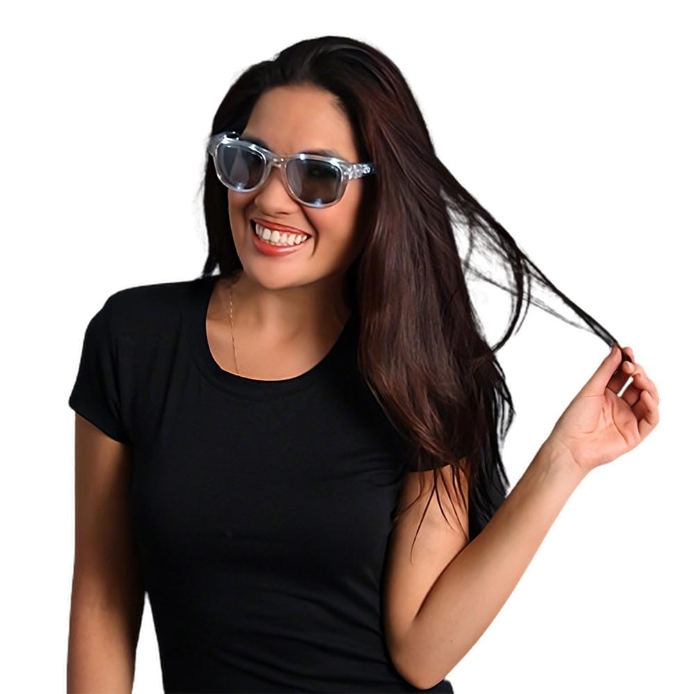 White LED Nerd Glasses
