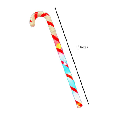 Flashing Peppermint Candy Cane Holiday Wand 18 Inches