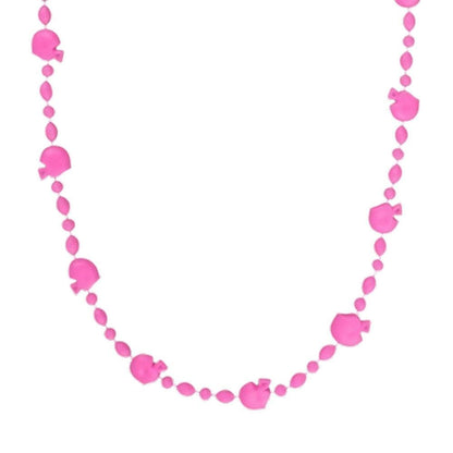 Football Helmet Bead Necklaces Pastel Pink Pack of 12