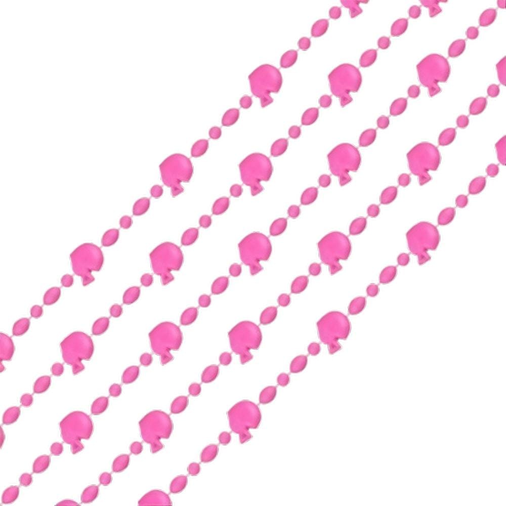 Football Helmet Bead Necklaces Pastel Pink Pack of 12