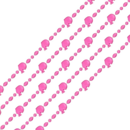 Football Helmet Bead Necklaces Pastel Pink Pack of 12