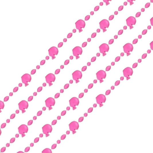 Football Helmet Bead Necklaces Pastel Pink Pack of 12