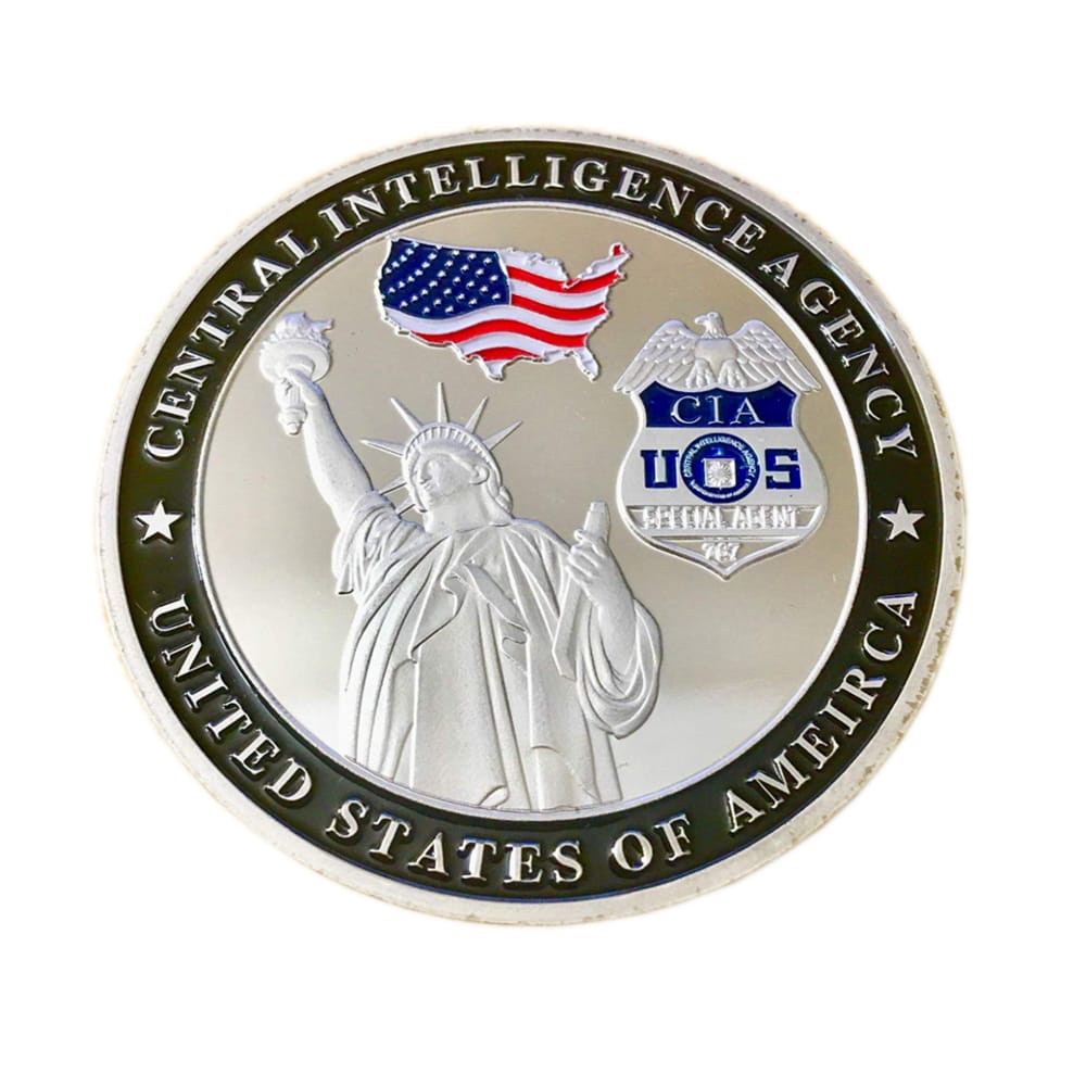 US Central Intelligence Agency Challenge Silver Coin