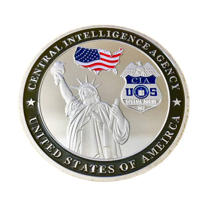 US Central Intelligence Agency Challenge Silver Coin