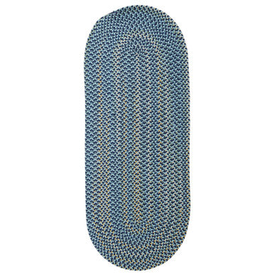 Blue Colonial Mills Charlesgate Runners Braided Rugs Made in the USA