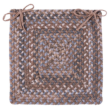 Cashew Colonial Mills Gloucester Chair Pads Braided Chair Pads Made in the USA