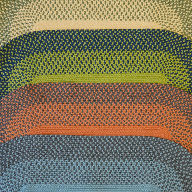 Cape Eden Oval Runners. Colorful Indoor Outdoor Braided Kitchen Runner Rugs Made in the USA by Colonial Mills